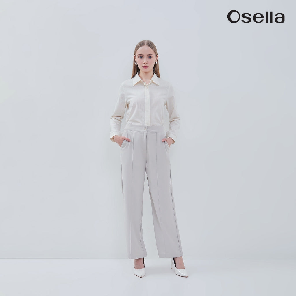 Osella Sera Wide Leg Pants Comfortable High-Waist Pants 21816601 | Celana Panjang Wanita