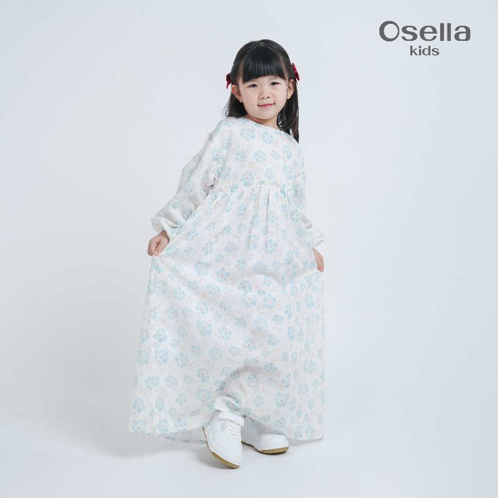 Osella Sekar Floral Dress 1357660201 | Dress Panjang Anak Perempuan
