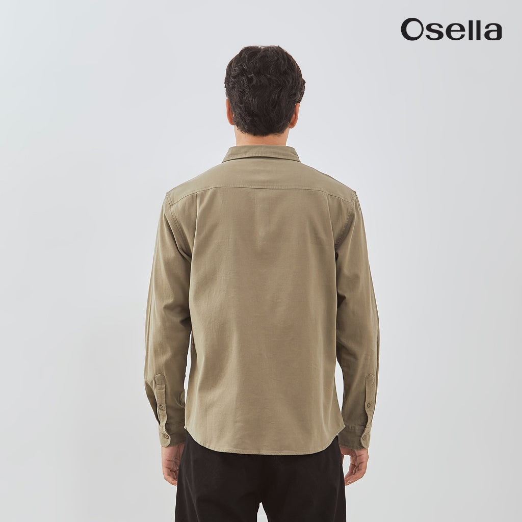 Osella Devon Long Sleeve Shirt With Flannel 203U6602 | Kemeja Flanel Lengan Panjang Pria