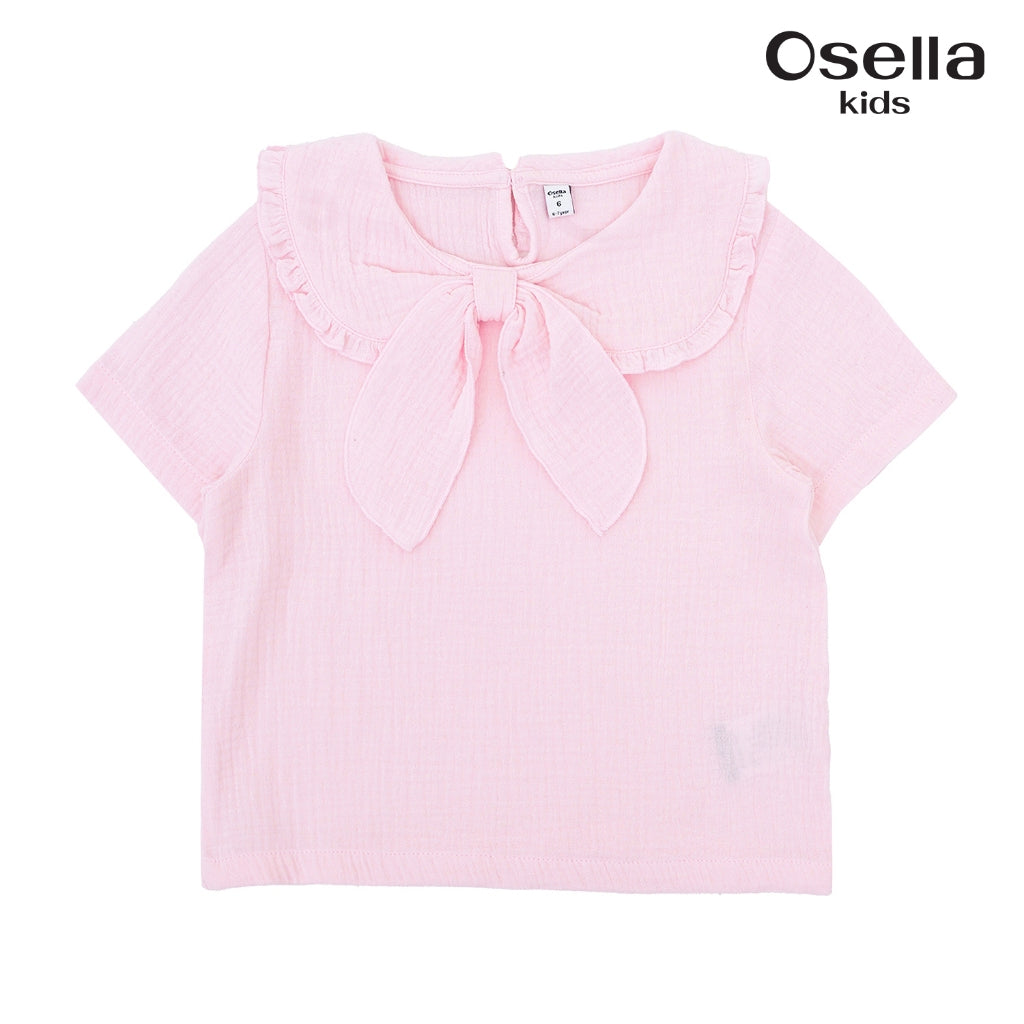 Osella Bowtie Blouse 2336500613 | Atasan Blouse Lengan Pendek Anak Perempuan