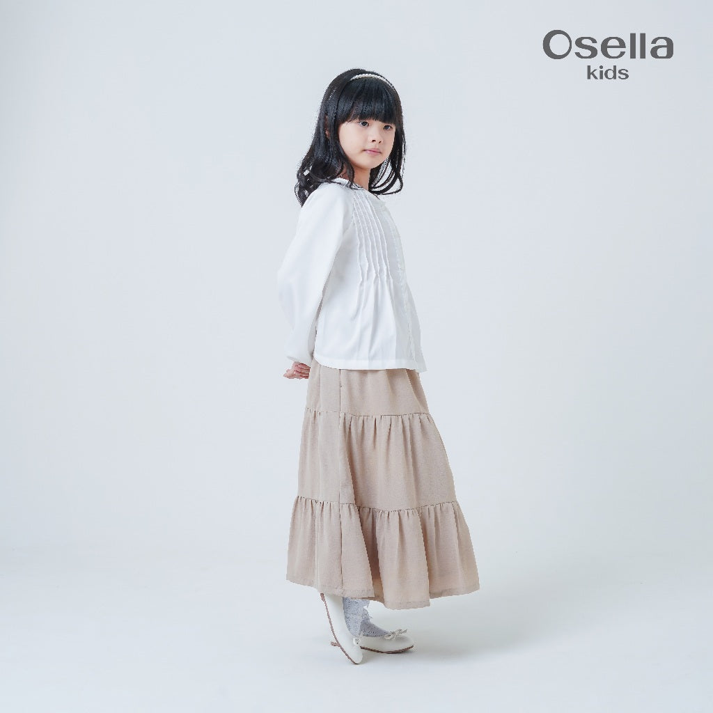 Osella Kids Pearl Pleated Blouse 23376602 | Atasan Blouse Anak Perempuan