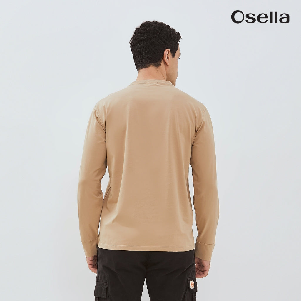 Osella Enzo Long Sleeve T-Shirt 20776601 | Blouse Lengan Panjang Pria