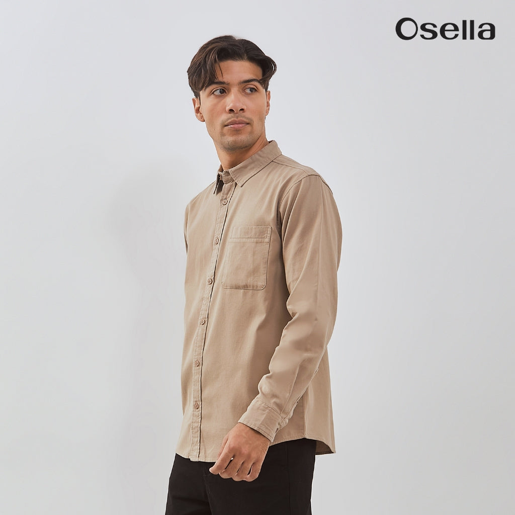 Osella Devon Long Sleeve Shirt With Flannel 203U6602 | Kemeja Flanel Lengan Panjang Pria