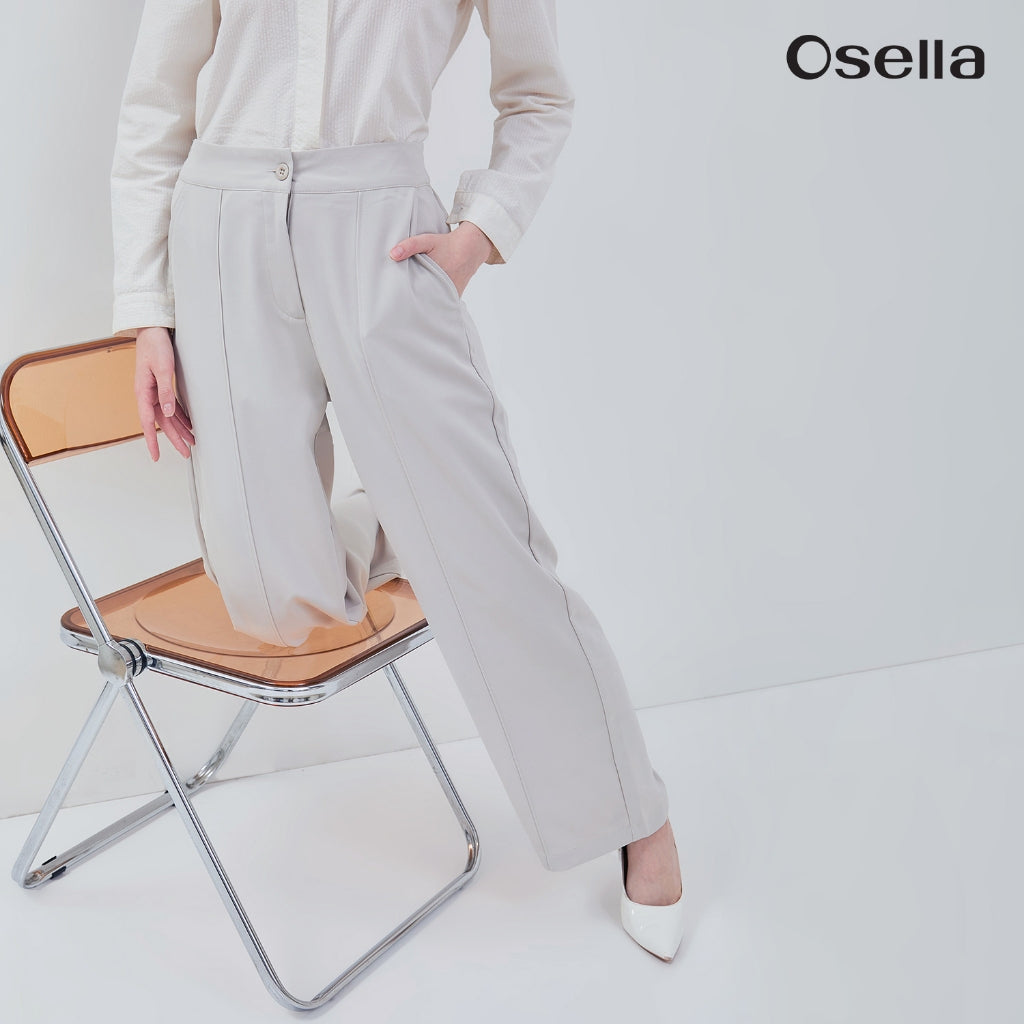 Osella Sera Wide Leg Pants Comfortable High-Waist Pants 21816601 | Celana Panjang Wanita