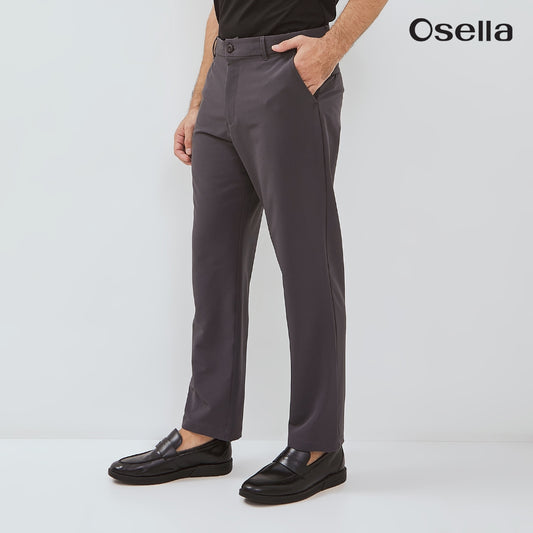 Osella Axel Stretch Straight-Fit Trousers 20815002 | Celana Panjang Pria