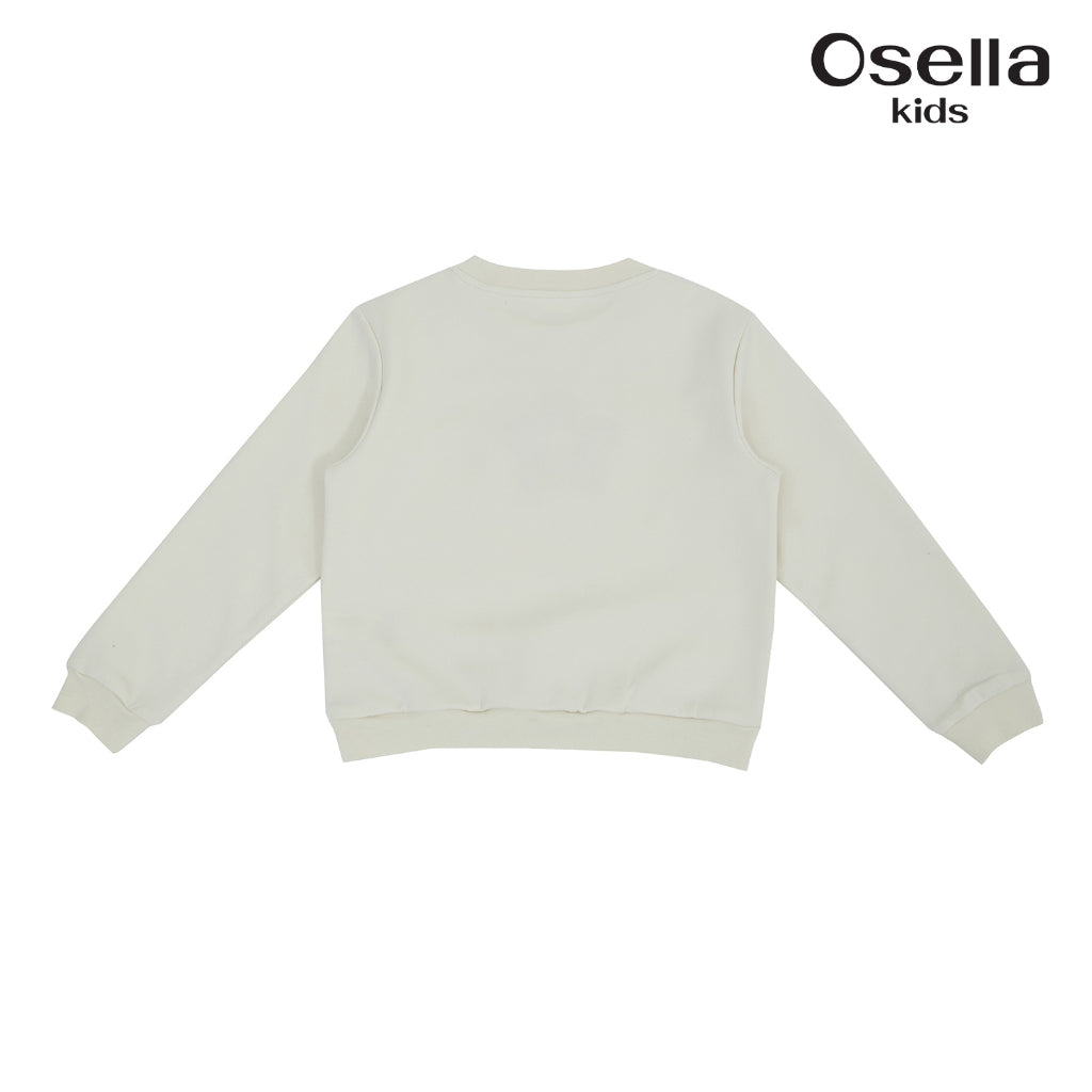 Osella Emma Long Sleeve T-Shirt With Bow Tie Detail 2377500788 | Atasan Lengan Panjang Anak Perempuan