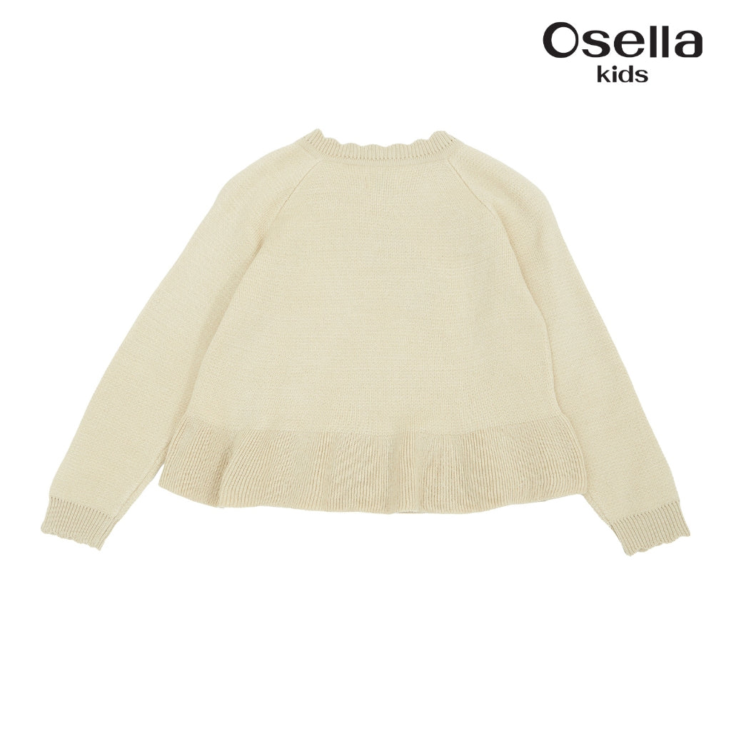 Osella Bow Knit Cardigan 1361500238 | Cardigan Rajut Anak Perempuan
