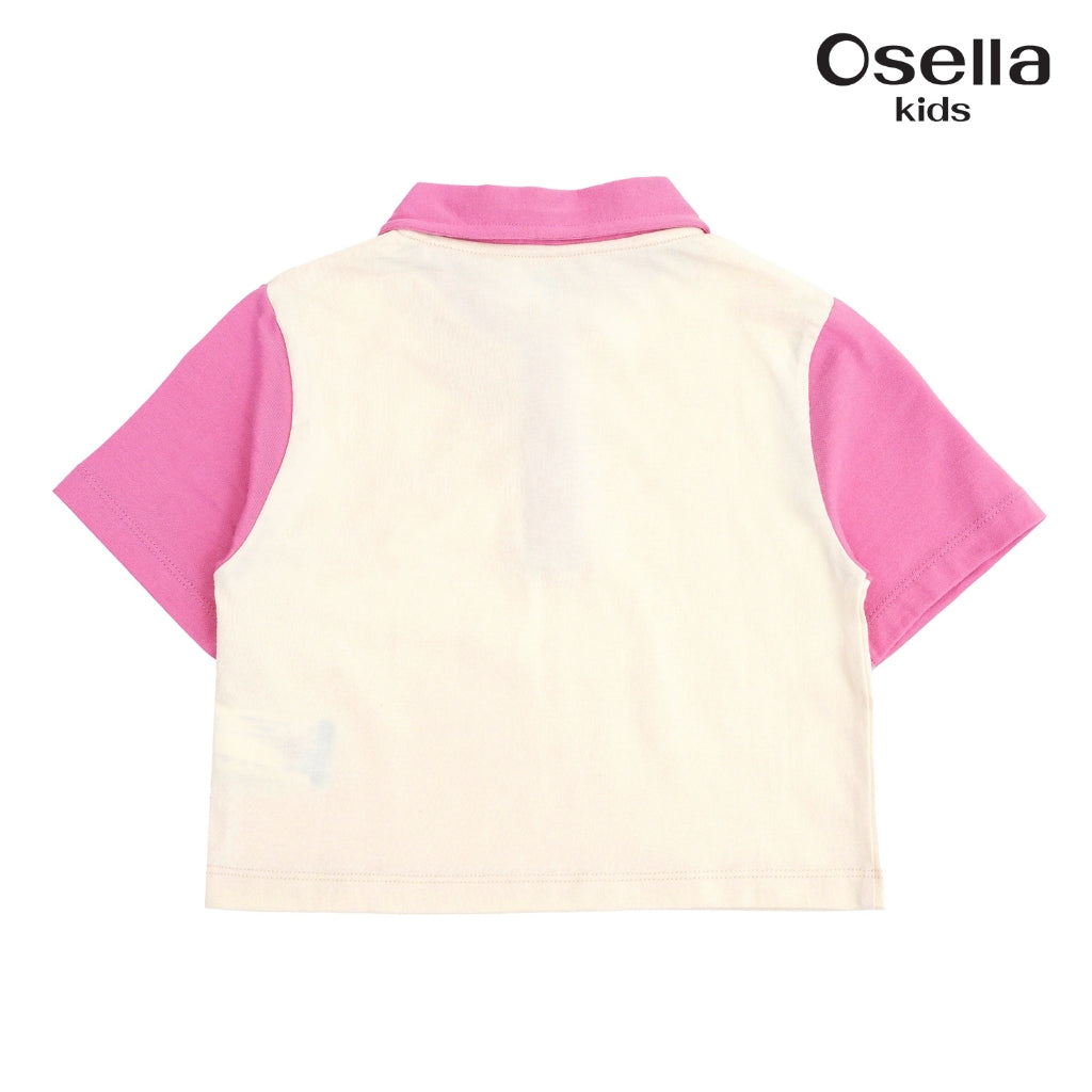 Osella Love Letter Polo Tee 2322500288 | Atasan Kaos Polo Anak Perempuan