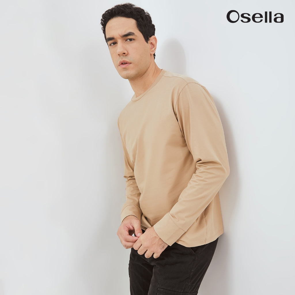 Osella Enzo Long Sleeve T-Shirt 20776601 | Blouse Lengan Panjang Pria
