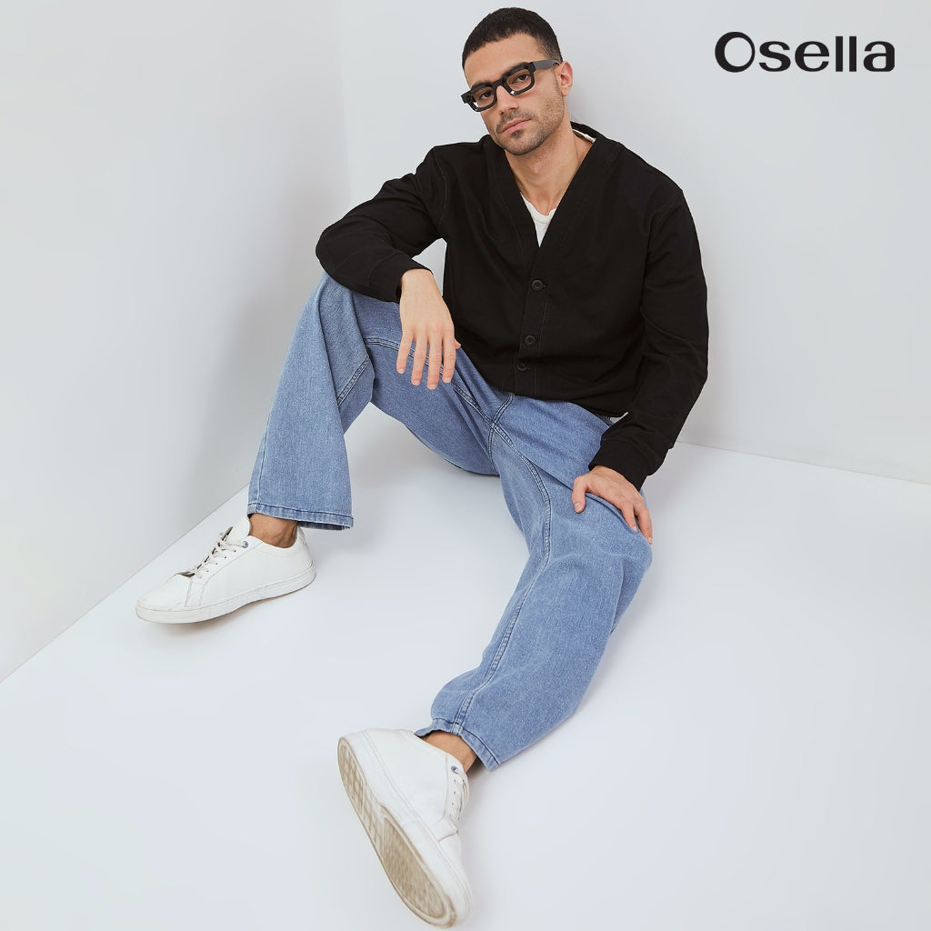 Osella Denim Look Cardigan