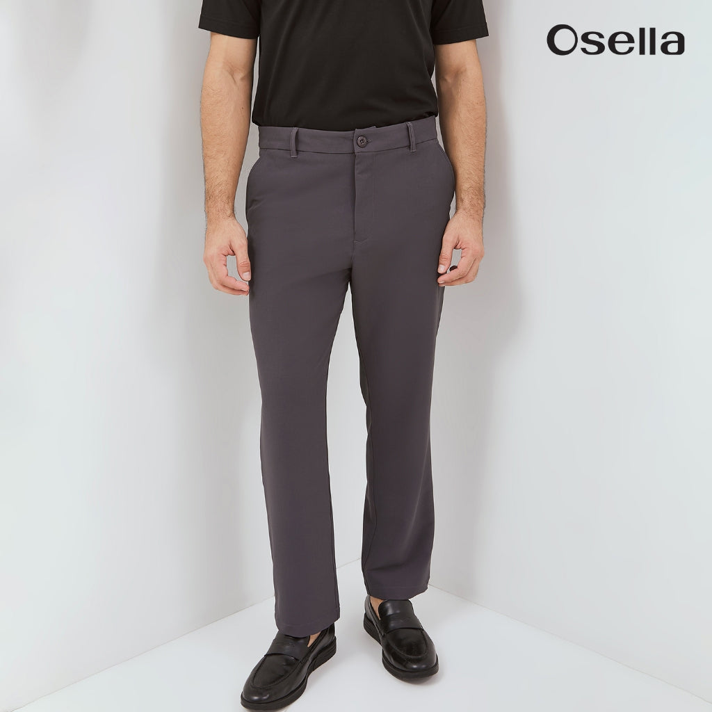 Osella Axel Stretch Straight-Fit Trousers 20815002 | Celana Panjang Pria
