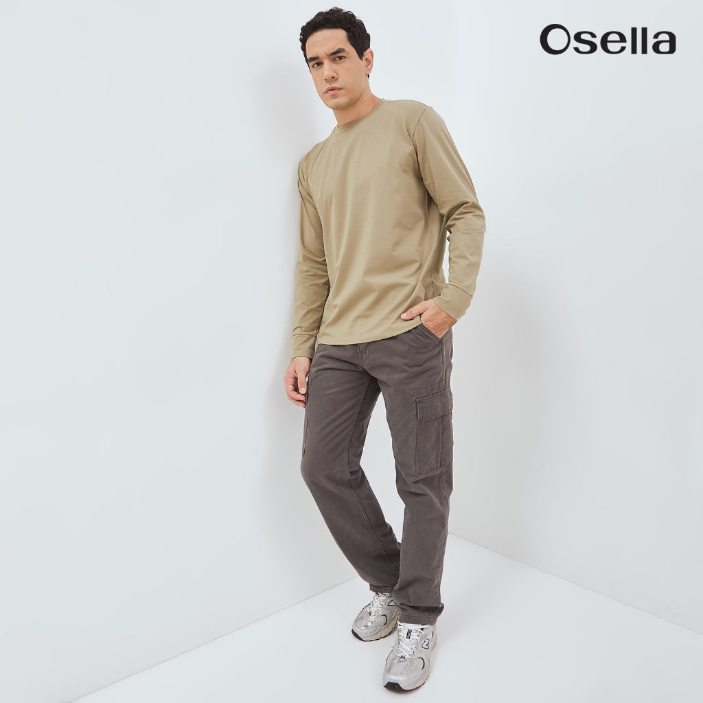 Osella Enzo Long Sleeve T-Shirt 20776601 | Blouse Lengan Panjang Pria
