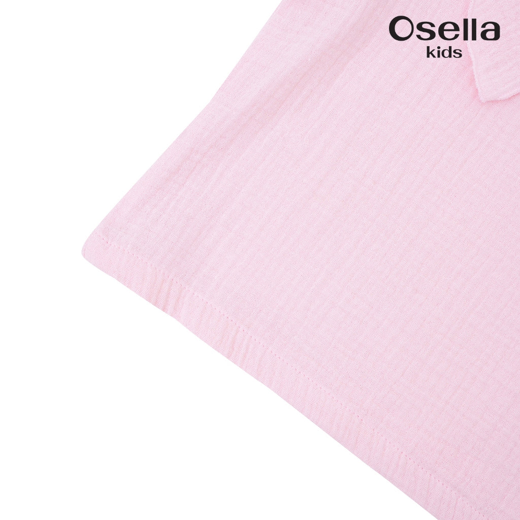 Osella Bowtie Blouse 2336500613 | Atasan Blouse Lengan Pendek Anak Perempuan