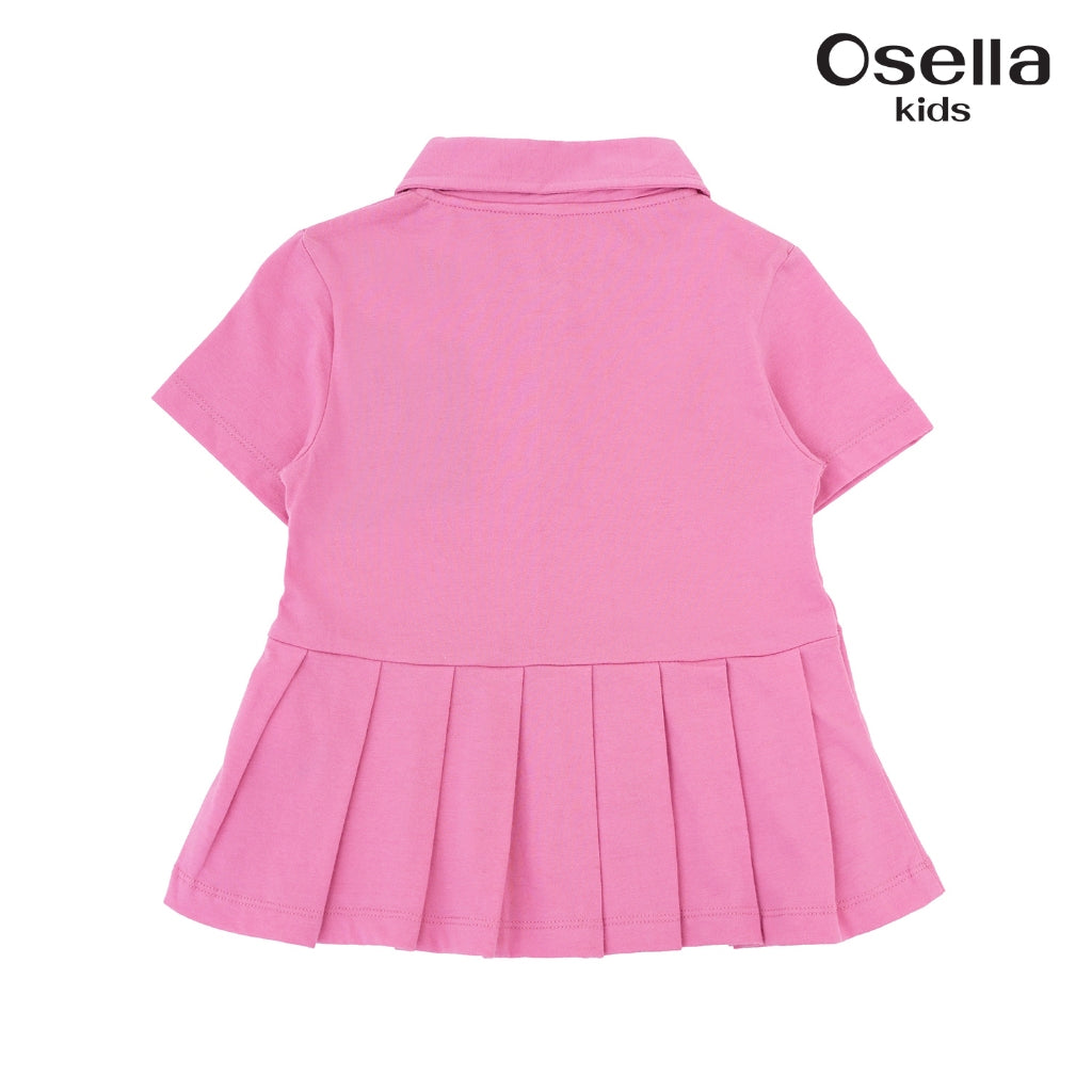 Osella Ribbon Top With Pleats 2336500513 | Atasan Ruffle Lengan Pendek Anak Perempuan
