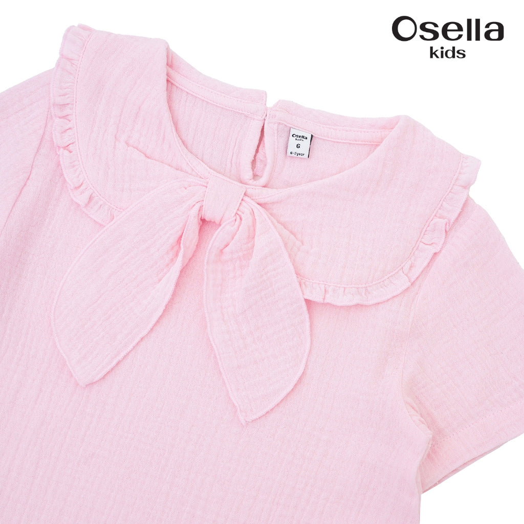 Osella Bowtie Blouse 2336500613 | Atasan Blouse Lengan Pendek Anak Perempuan