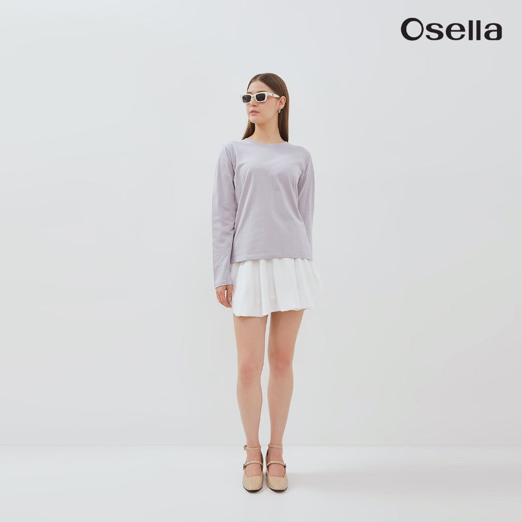 Osella Basic Long Sleeve T-Shirt 31776601 | Blouse Basic Lengan Panjang Wanita