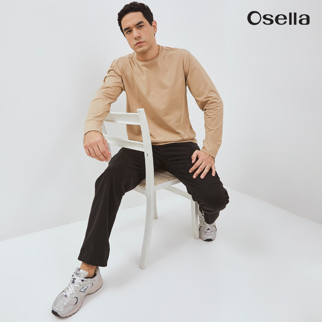 Osella Enzo Long Sleeve T-Shirt 20776601 | Blouse Lengan Panjang Pria