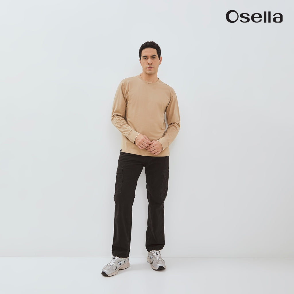 Osella Enzo Long Sleeve T-Shirt 20776601 | Blouse Lengan Panjang Pria