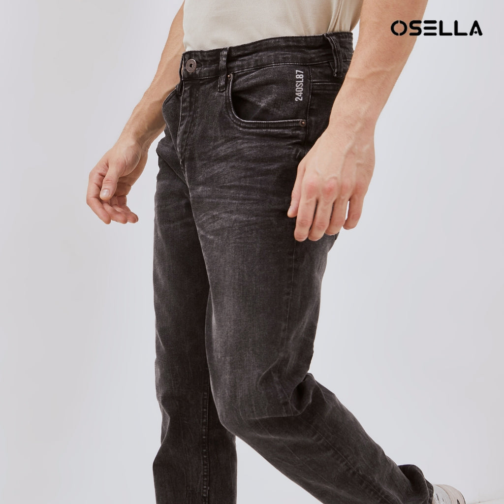 Osella Mason Slim Fit Jeans In Grey Wash 208O501643 | Celana Jeans Pria