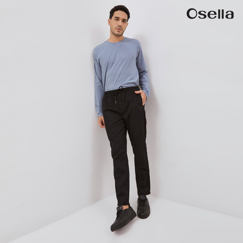 Osella Basic Relaxed Waist Trousers With Adjustable Drawstring