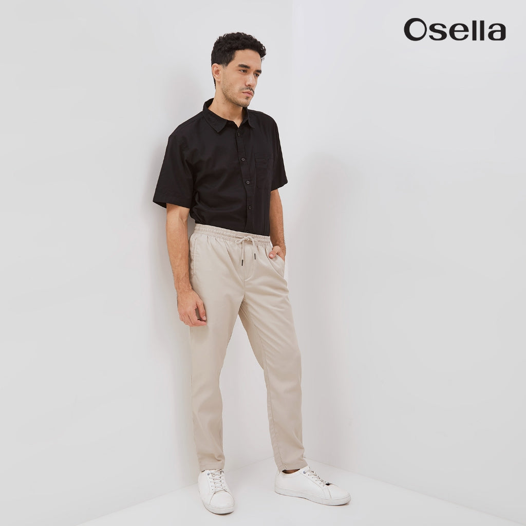 Osella Basic Relaxed Waist Trousers With Adjustable Drawstring
