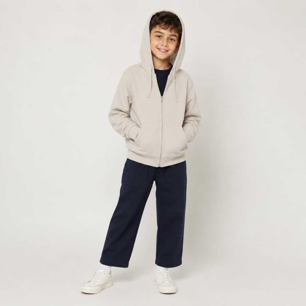 Osella Basic Comfort Hoodie Jacket 32626601 | Jaket Basic Anak Laki Laki
