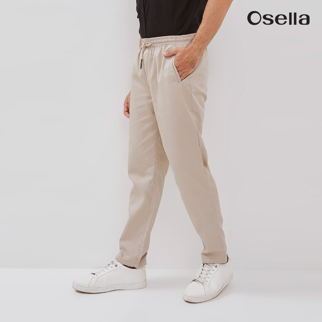 Osella Basic Relaxed Waist Trousers With Adjustable Drawstring