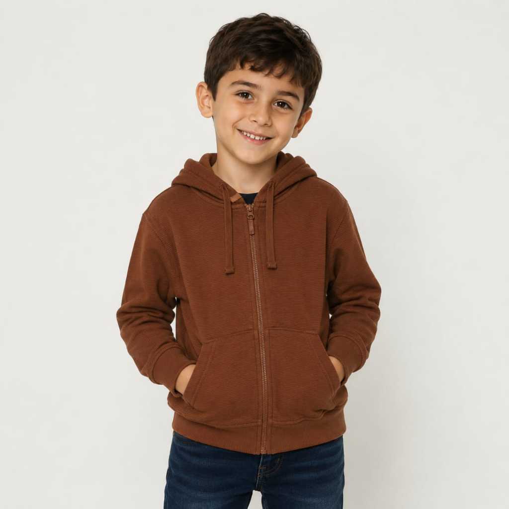 Osella Basic Comfort Hoodie Jacket 32626601 | Jaket Basic Anak Laki Laki