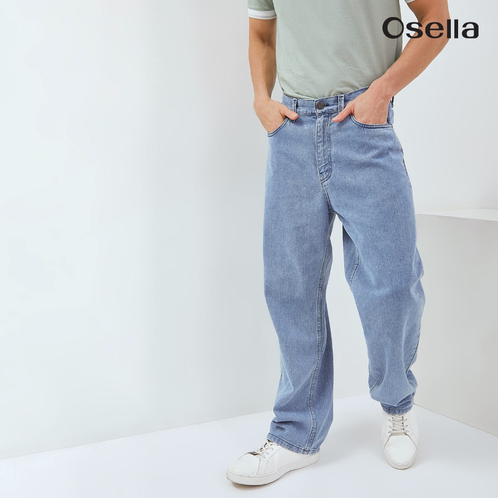 Osella Pedro Baggy Fit Denim 208O6622 | Celana Jeans Panjang Pria