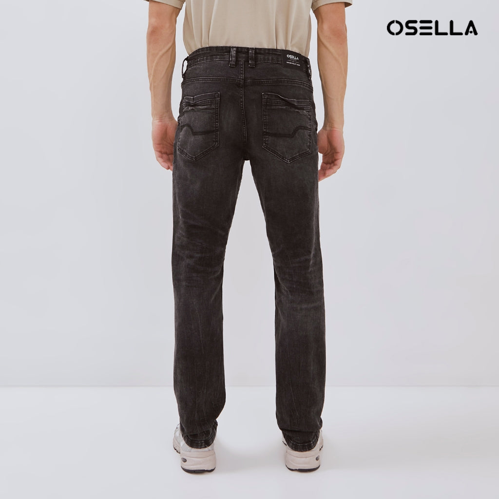 Osella Mason Slim Fit Jeans In Grey Wash 208O501643 | Celana Jeans Pria