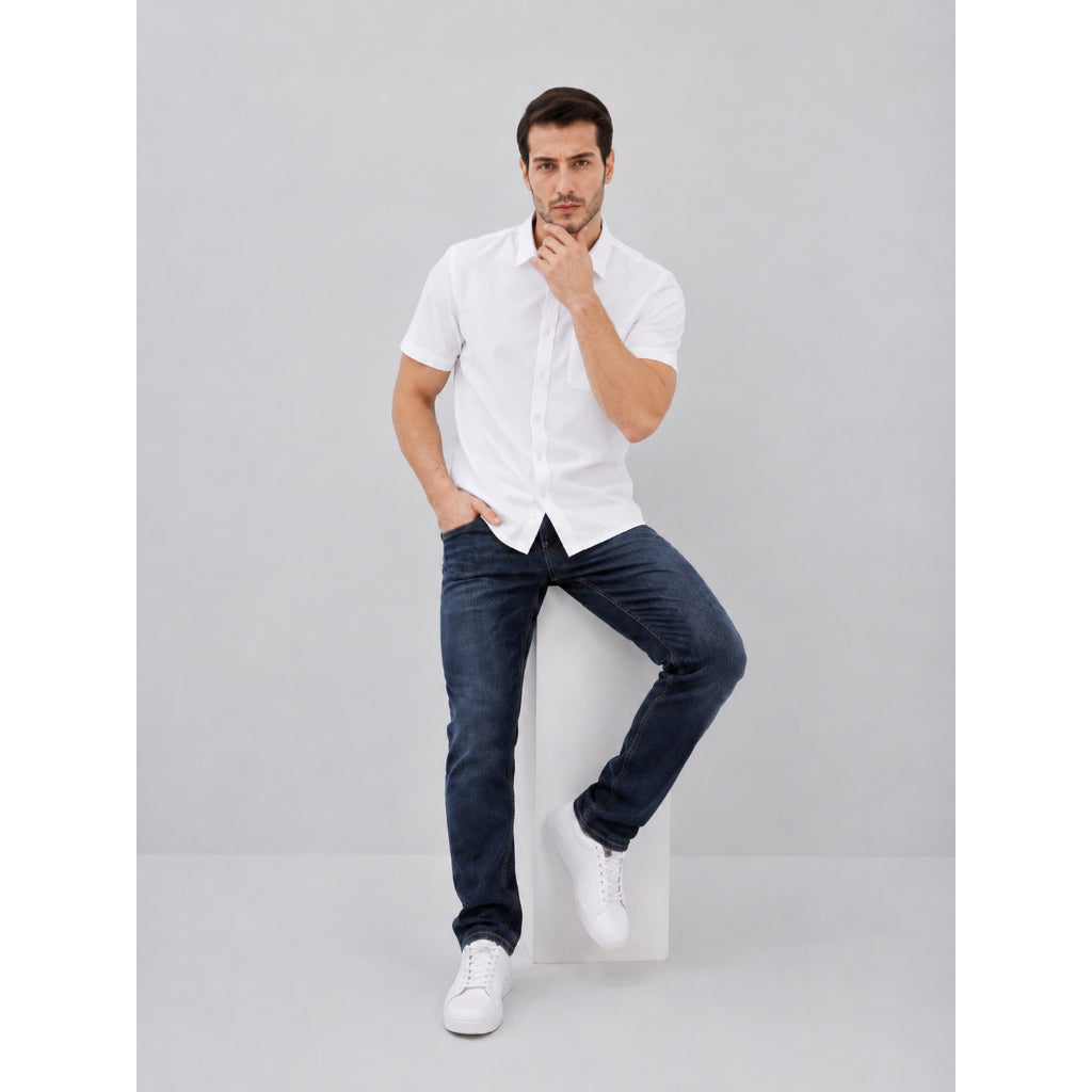 Osella Baby Pique Knit Shirt 20326603 | Atasan Kemeja Basic Lengan Pendek Pria