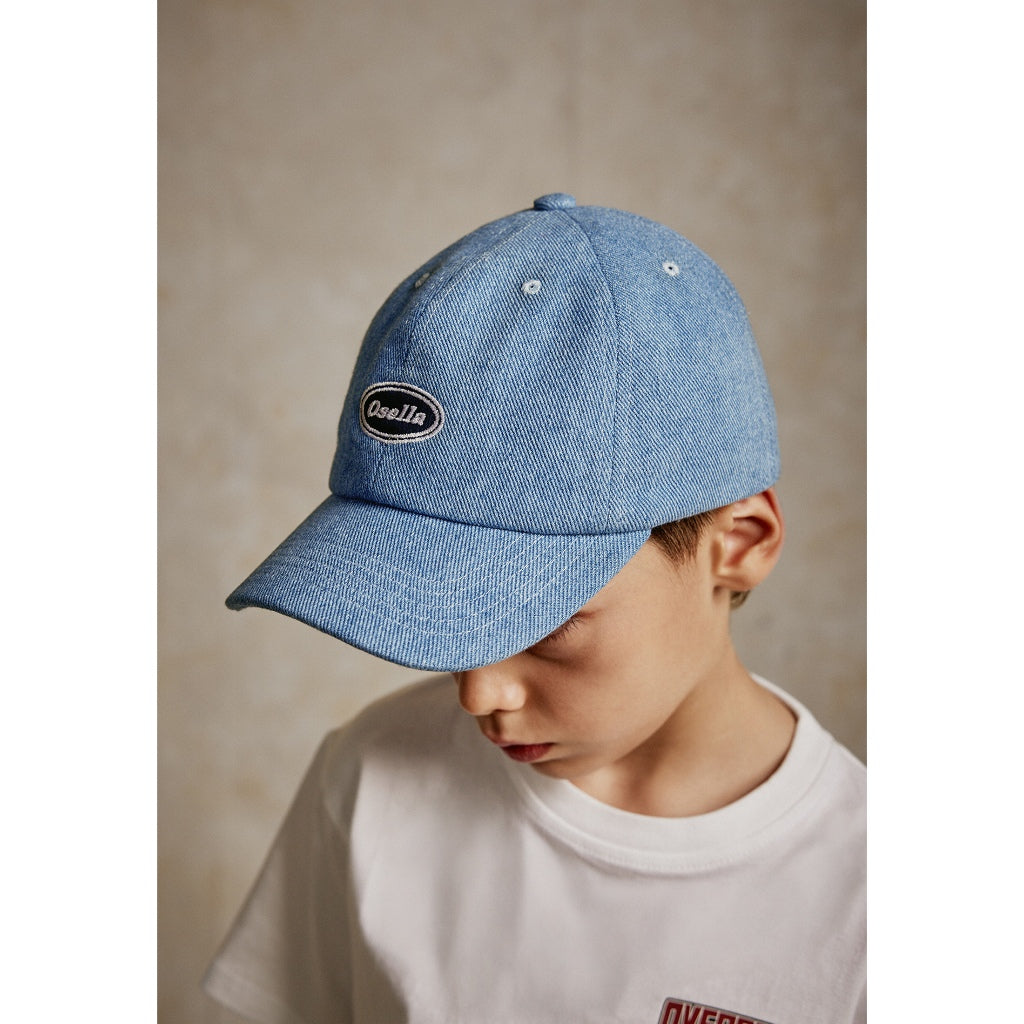 Osella Kids Wyatt Cap in Light Blue Washed