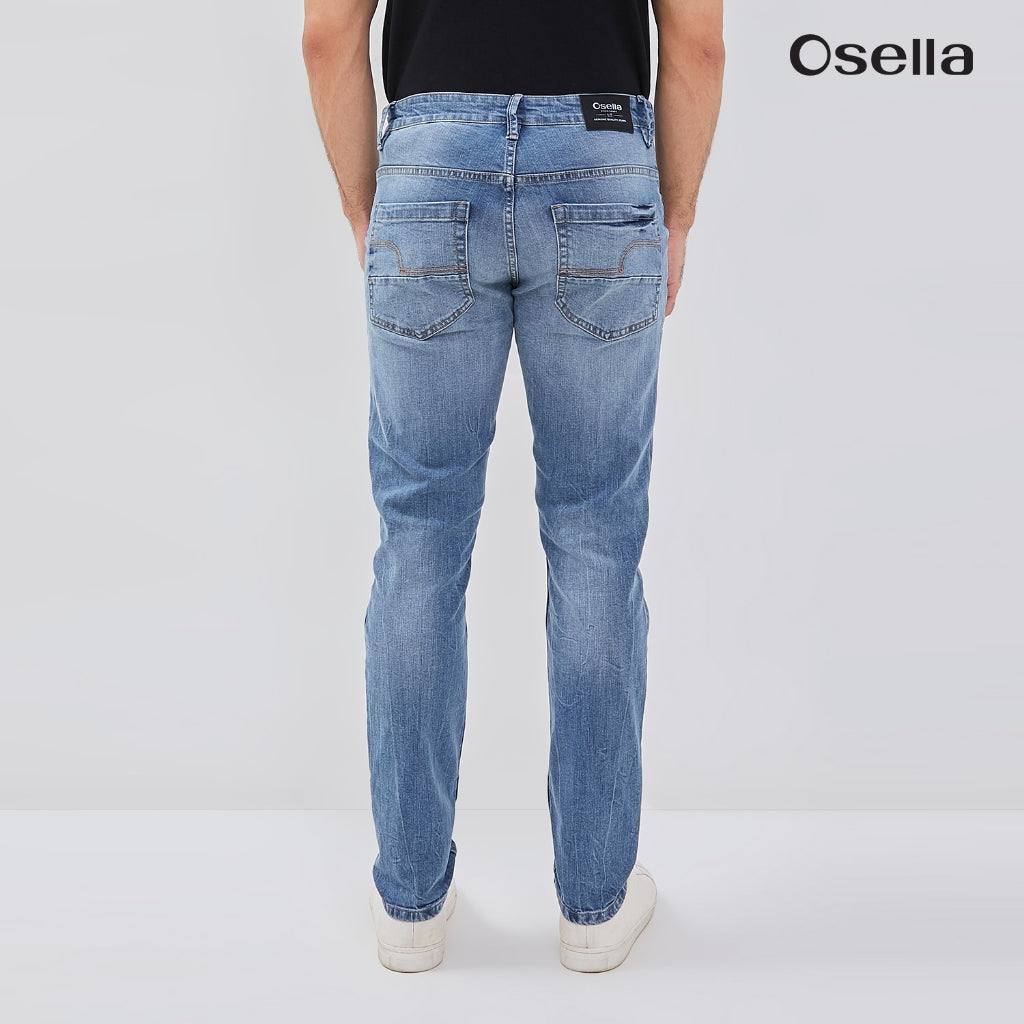Osella Jaxon Slim Fit Jeans In Dark Wash Denim 108O6603A1  | Celana Denim Panjang Pria