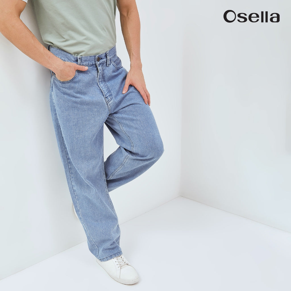 Osella Pedro Baggy Fit Denim 208O6622 | Celana Jeans Panjang Pria