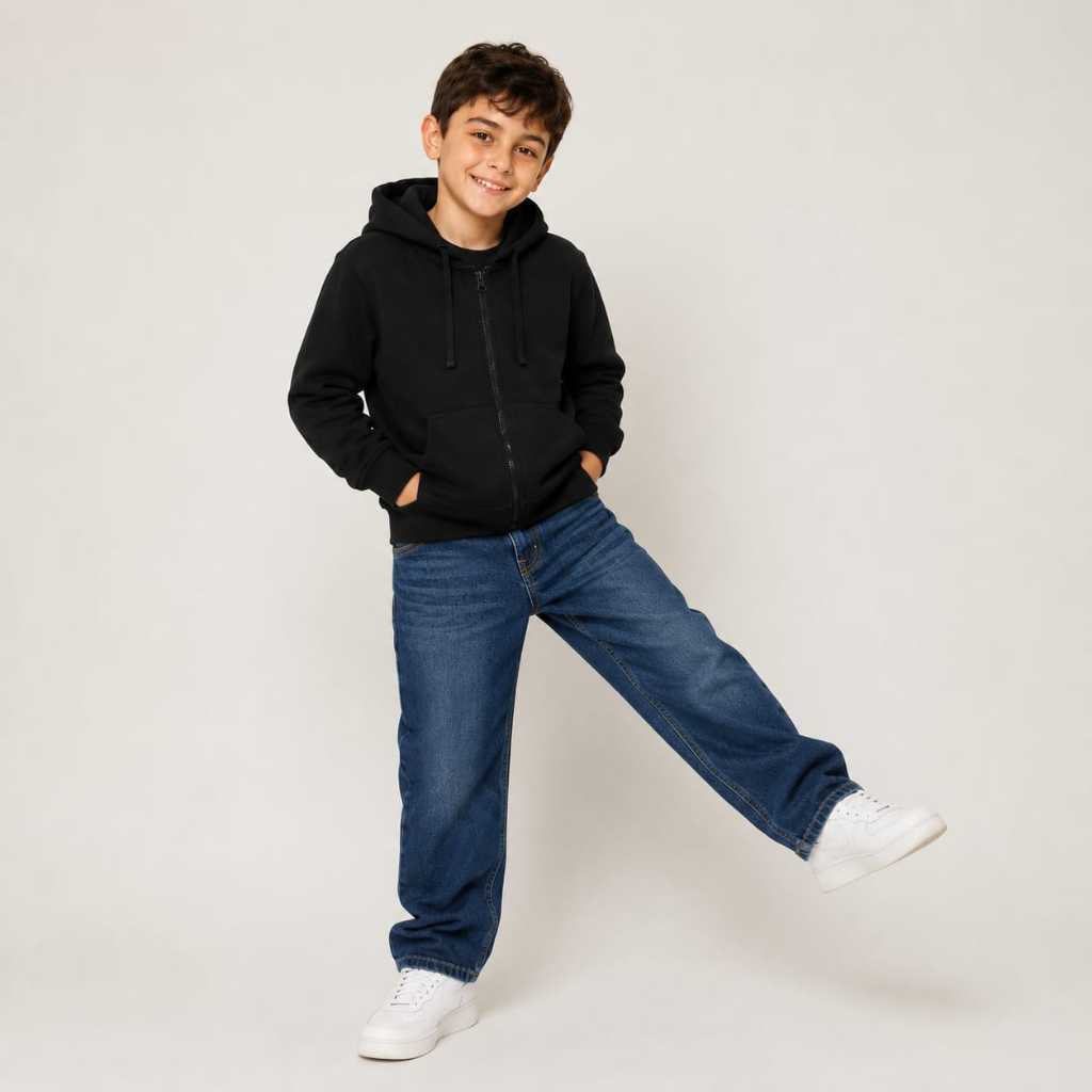 Osella Basic Comfort Hoodie Jacket 32626601 | Jaket Basic Anak Laki Laki
