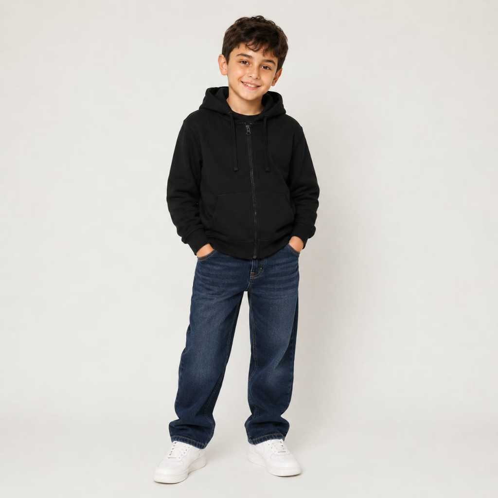 Osella Basic Comfort Hoodie Jacket 32626601 | Jaket Basic Anak Laki Laki