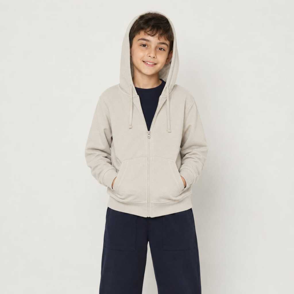 Osella Basic Comfort Hoodie Jacket 32626601 | Jaket Basic Anak Laki Laki