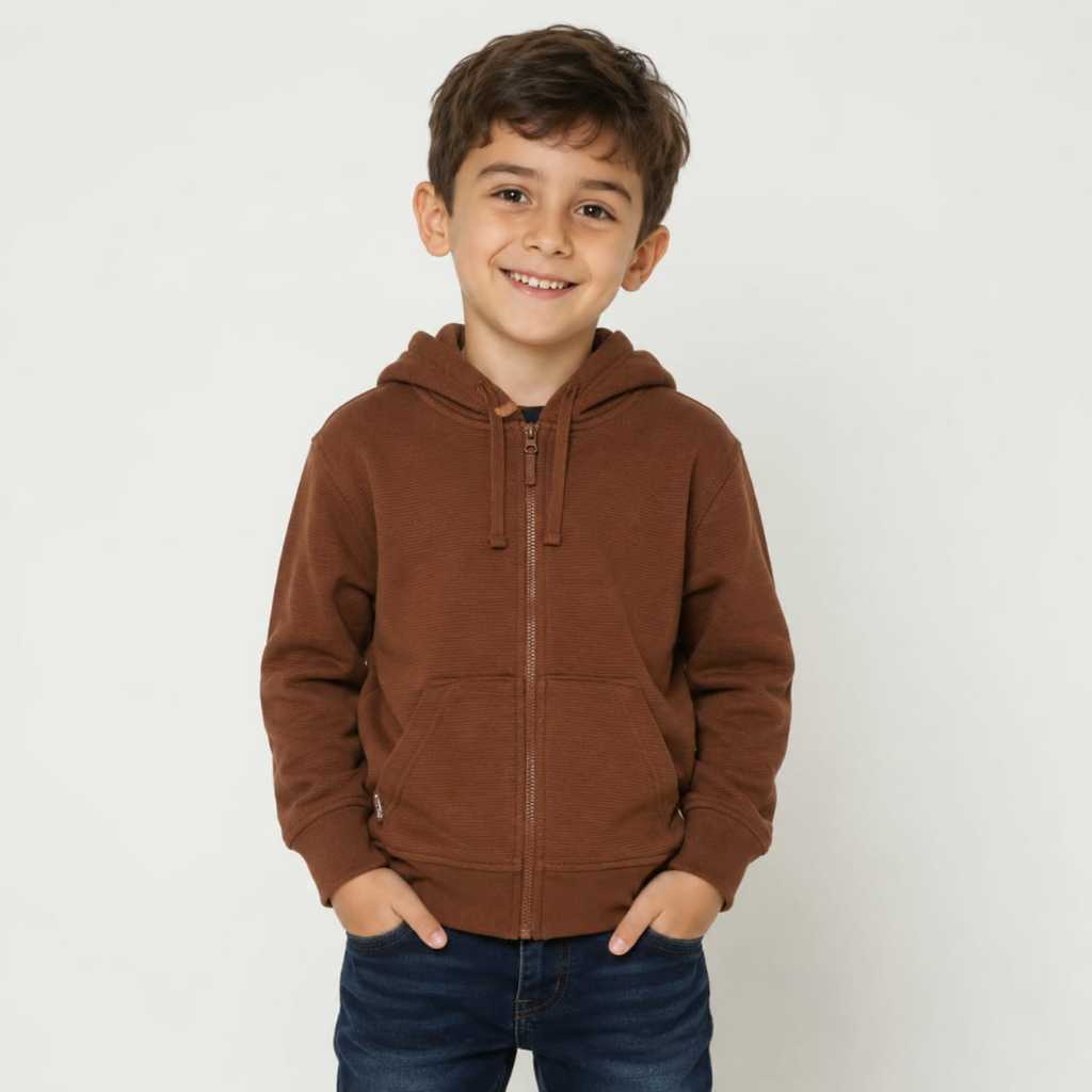 Osella Basic Comfort Hoodie Jacket 32626601 | Jaket Basic Anak Laki Laki