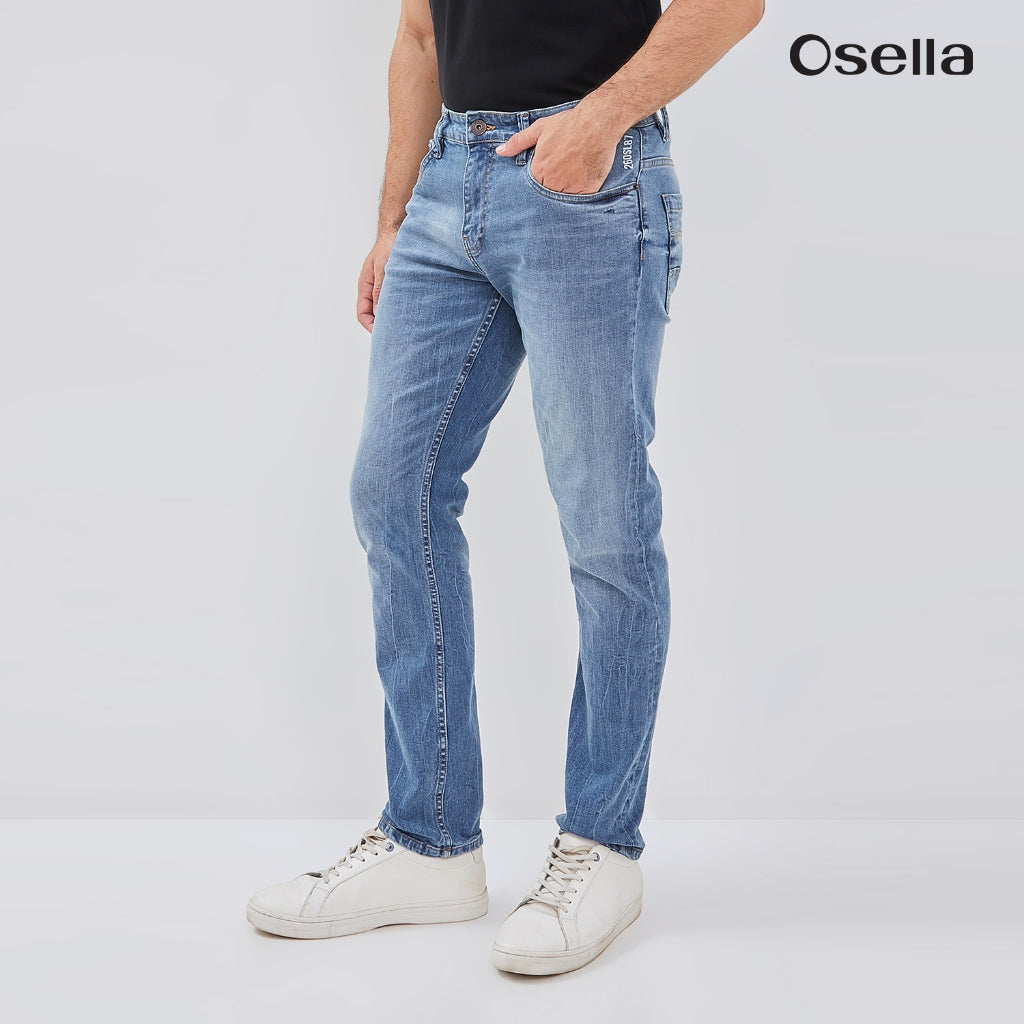 Osella Jaxon Slim Fit Jeans In Dark Wash Denim 108O6603A1  | Celana Denim Panjang Pria