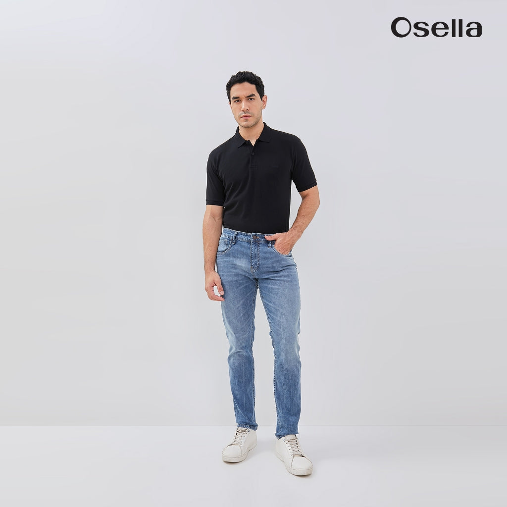 Osella Jaxon Slim Fit Jeans In Dark Wash Denim 108O6603A1  | Celana Denim Panjang Pria