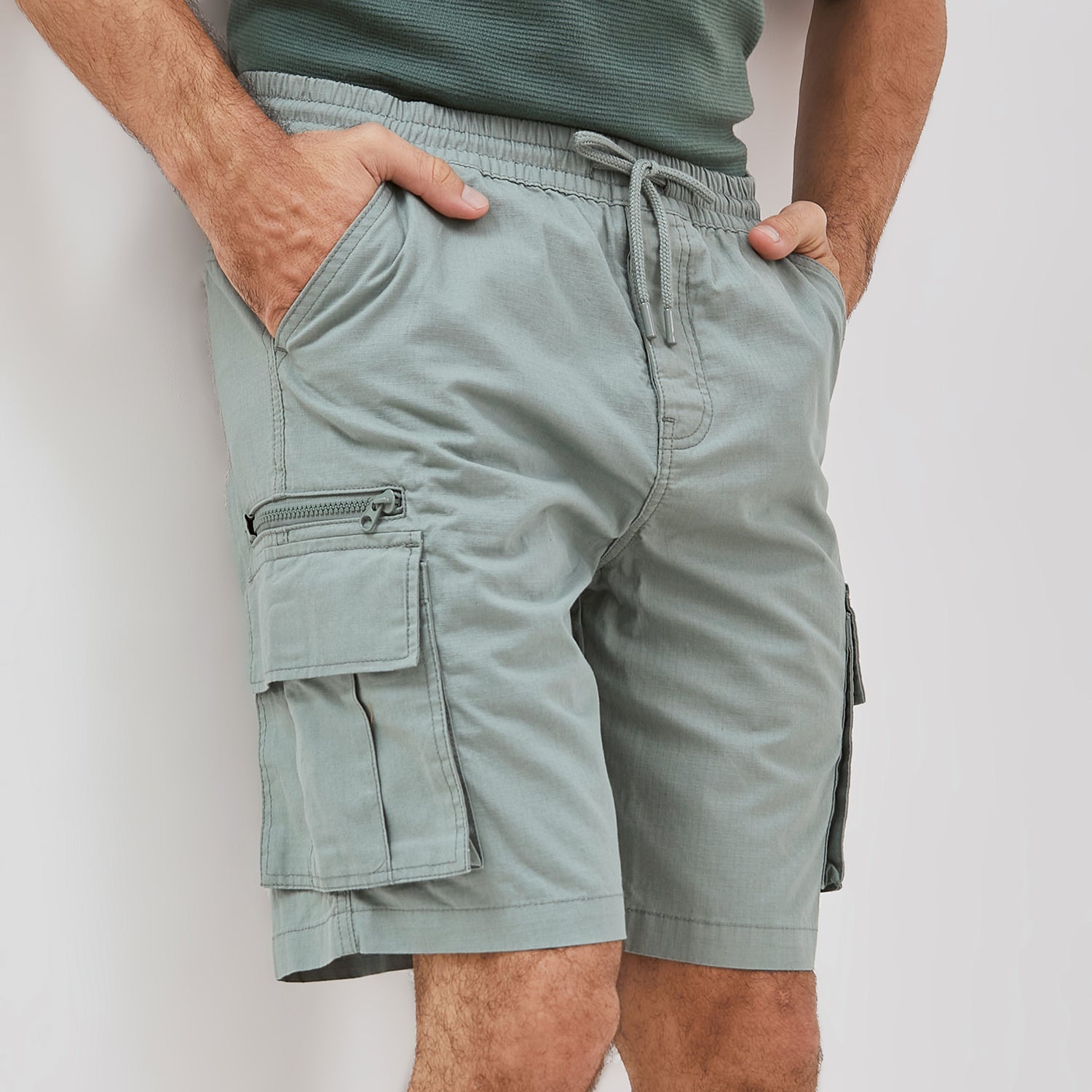 Osella Randy Cargo Short Pants With Fancy Fabric