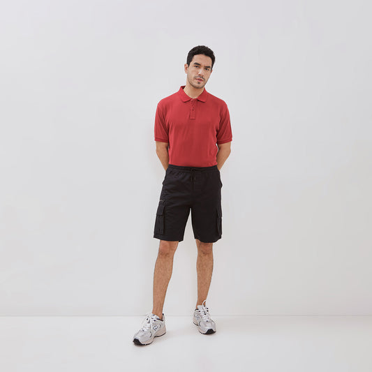 Osella Randy Cargo Short Pants With Fancy Fabric