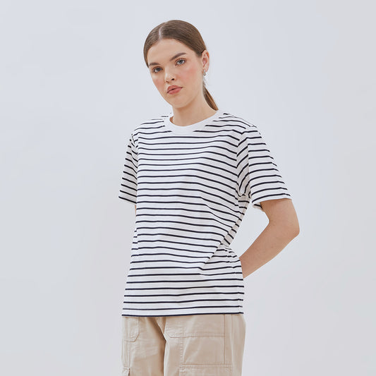 Osella Striped T-shirt In Dark Navy and White 2171500143