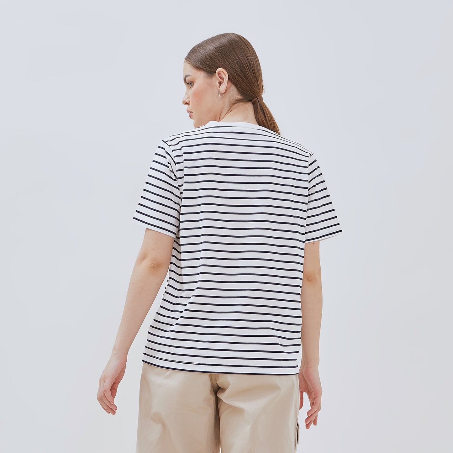 Osella Striped T-shirt In Dark Navy and White 2171500143