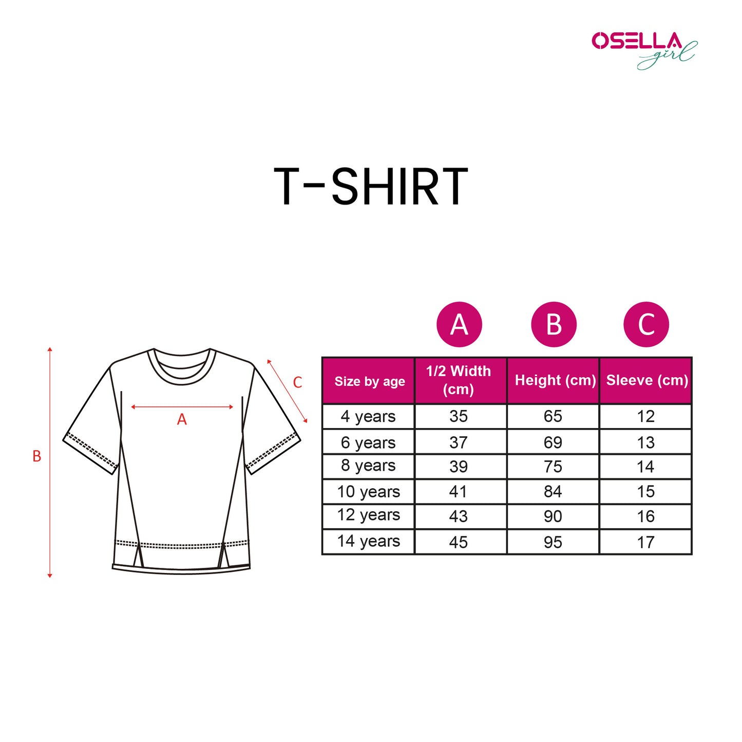 Osella Kids Girl Oversize T-Shirt in White